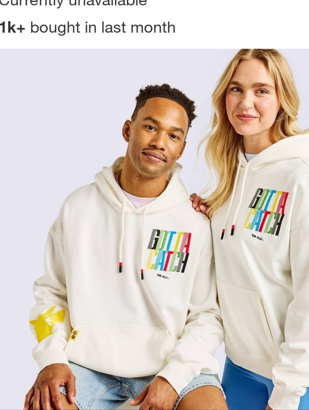 Adult Unisex Pokemon X Target Hoodie XXL